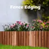 Wooden Short Fence Outdoor Landscape Edge Flexible Decorative border - Tree fence - Spring garden and yard maintenance 5