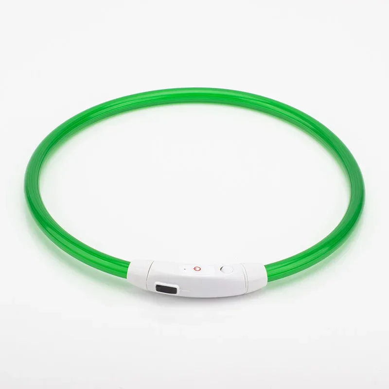 USB Rechargeable LED Dog Collar for Night Safety