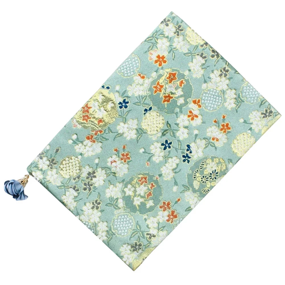 A5 Adjustable Book Cover Decorative Book Sleeve Crane Design Book Protector Hand-made Cloth Book Cover  Hand Account Book