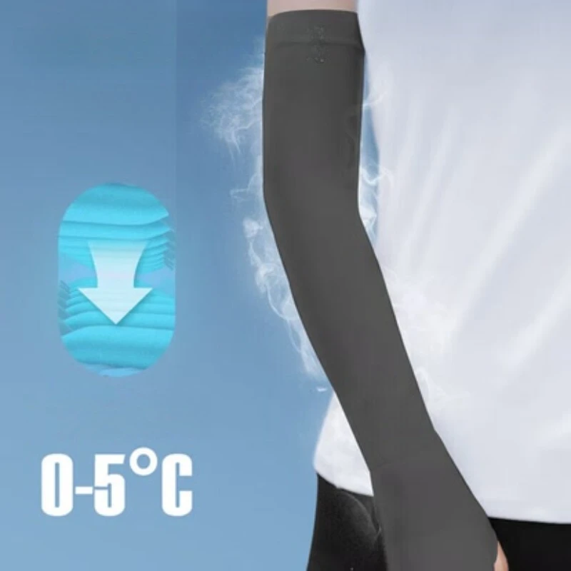 Sunscreen Outdoor UV Sun Protection Compression Arm Sleeves Women Men Sports Football Golf Cooling Sleeve Summer Ice Silk Ridin
