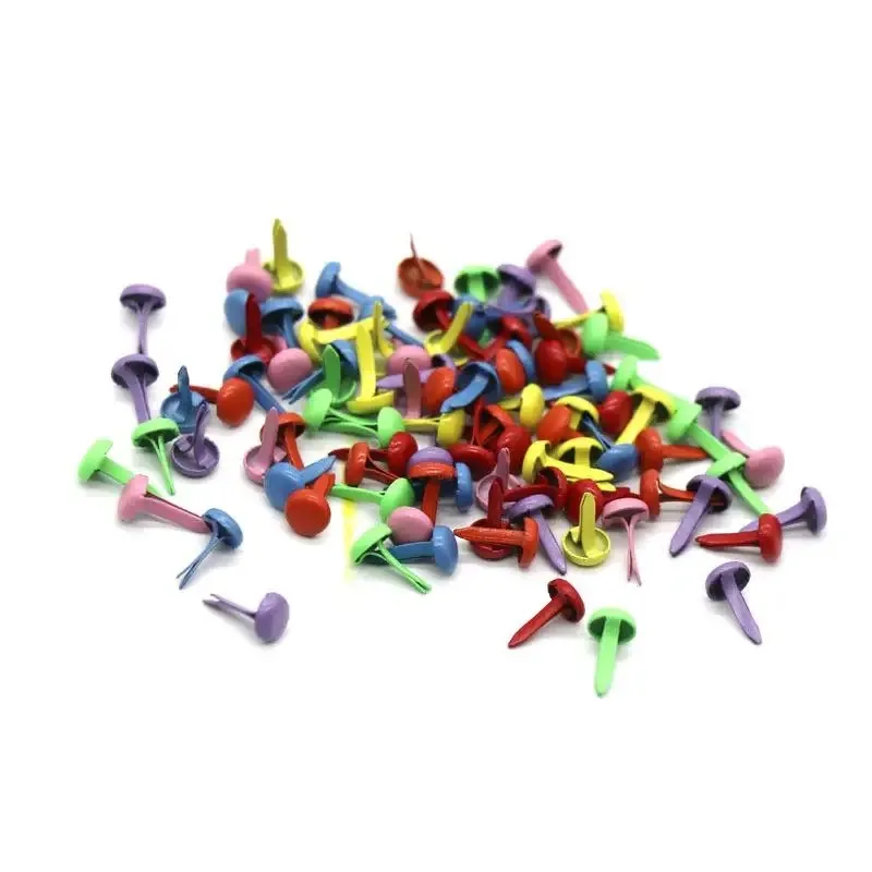 Metal Brads 4.5MM/8MM Round Mini Studs Spike Scrapbooking Embellishment Fastener DIY Handmade Craft