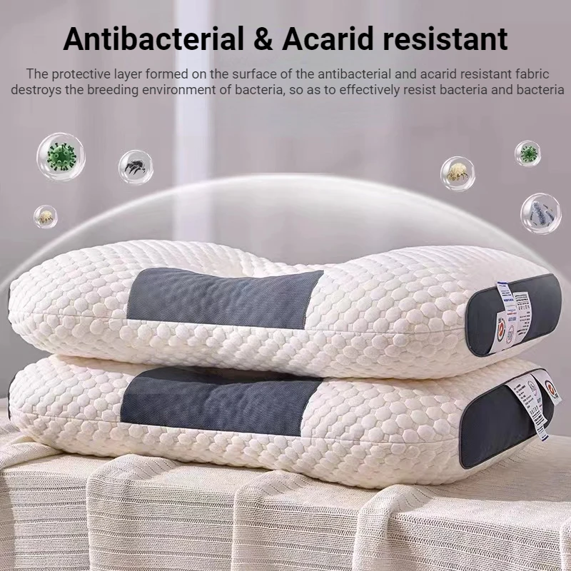 Neck Massage Pillow SPA Massage Antibacterial Anti-Mite Pillow Chiropractic Traction Device For Pain Relief Body Neck Massager