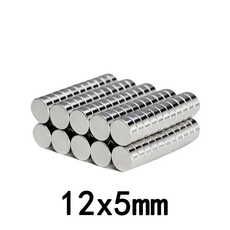 Round Magnets 10/20/50/100pcs 12x5 mm Powerful Permanent Neodymium Magnet Super Strong