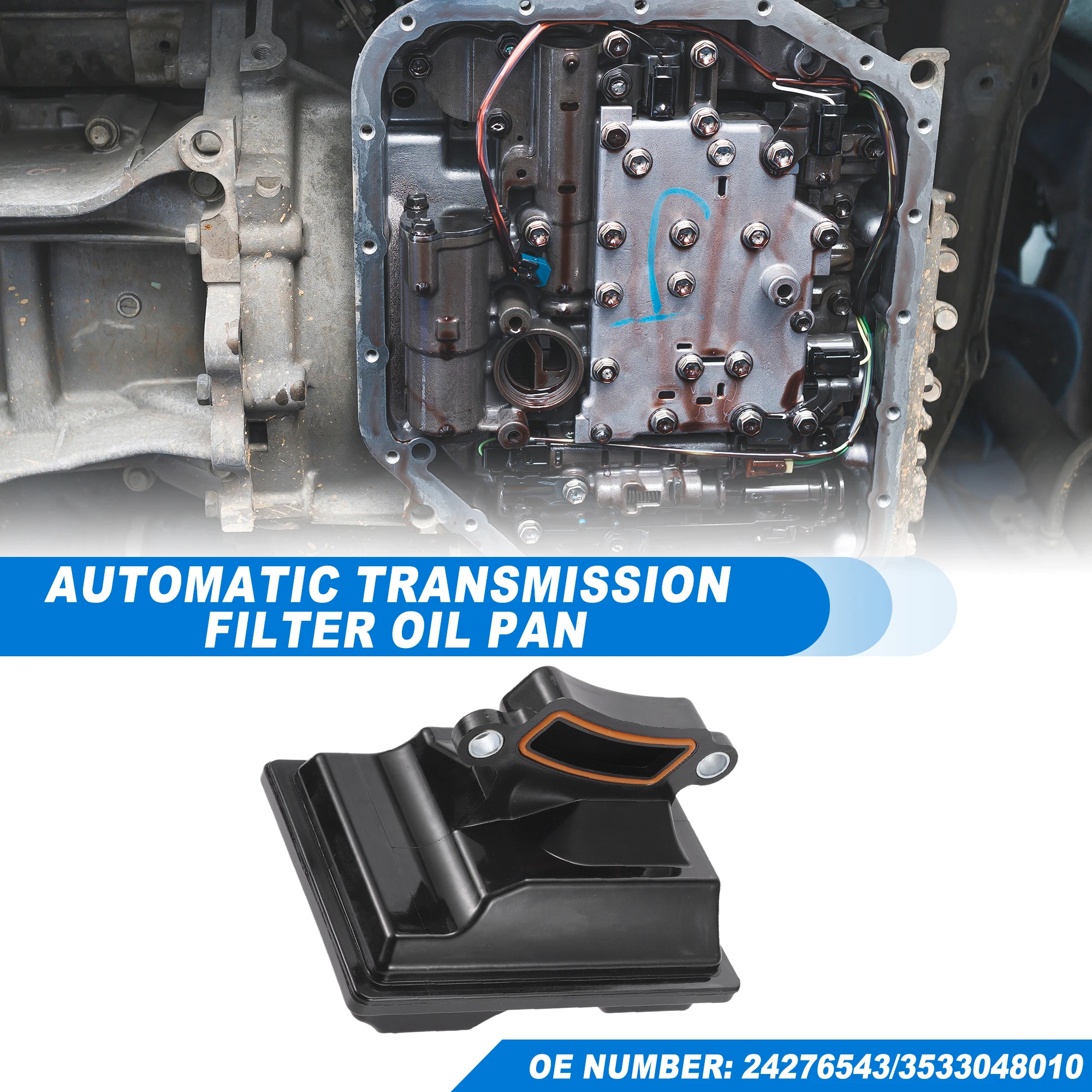 UXCELL TF82-SC Automatic Transmission Filter Oil Pan for Peugeot 2008 2014 for Peugeot 3008 2013-2014 No.24276543/3533048010