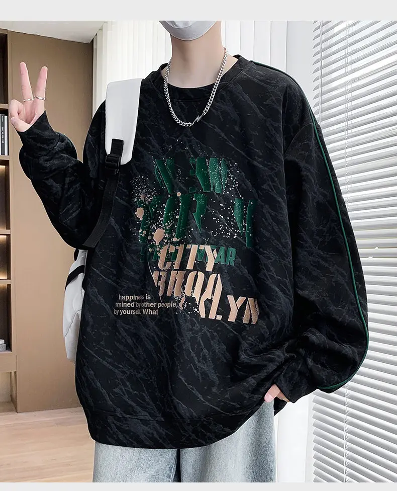 Lässige Herren-Pullover 2026 Frühling Herbst Mode Jugend Streetwear Hoodies Kleidung Outdoor Sport Locker Sitzende Sweatshirts – Detail 15