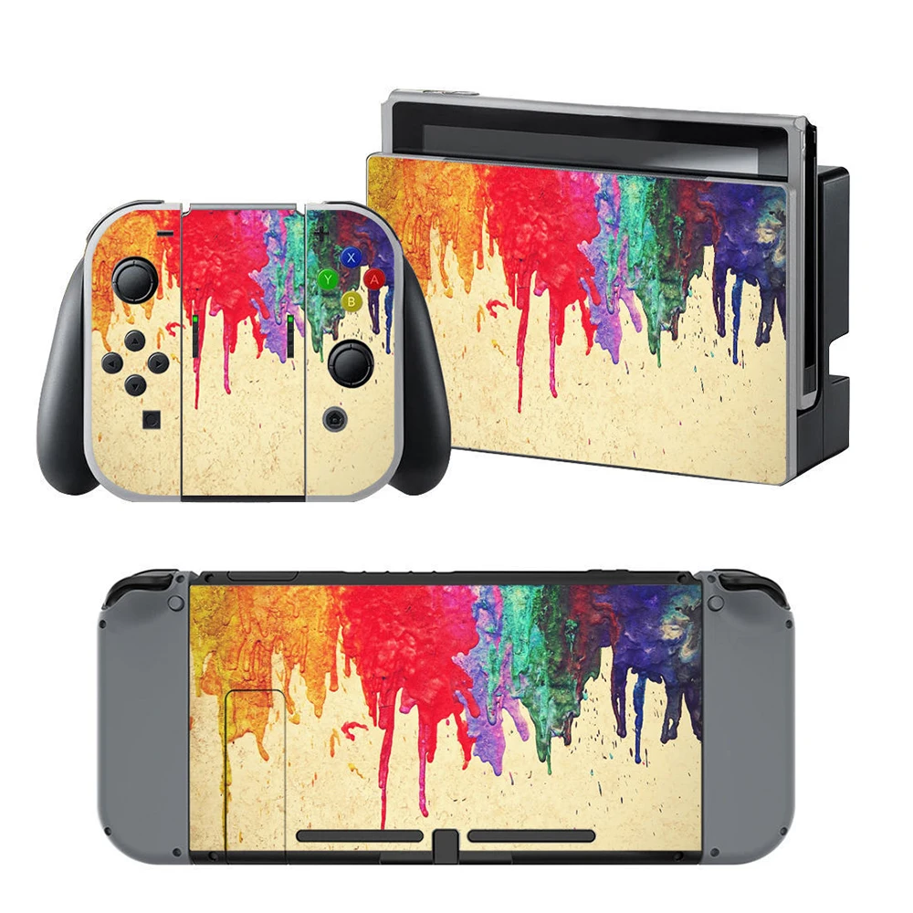 Vinyl Decal Skin Cover Set for Gaming Console and Accessories