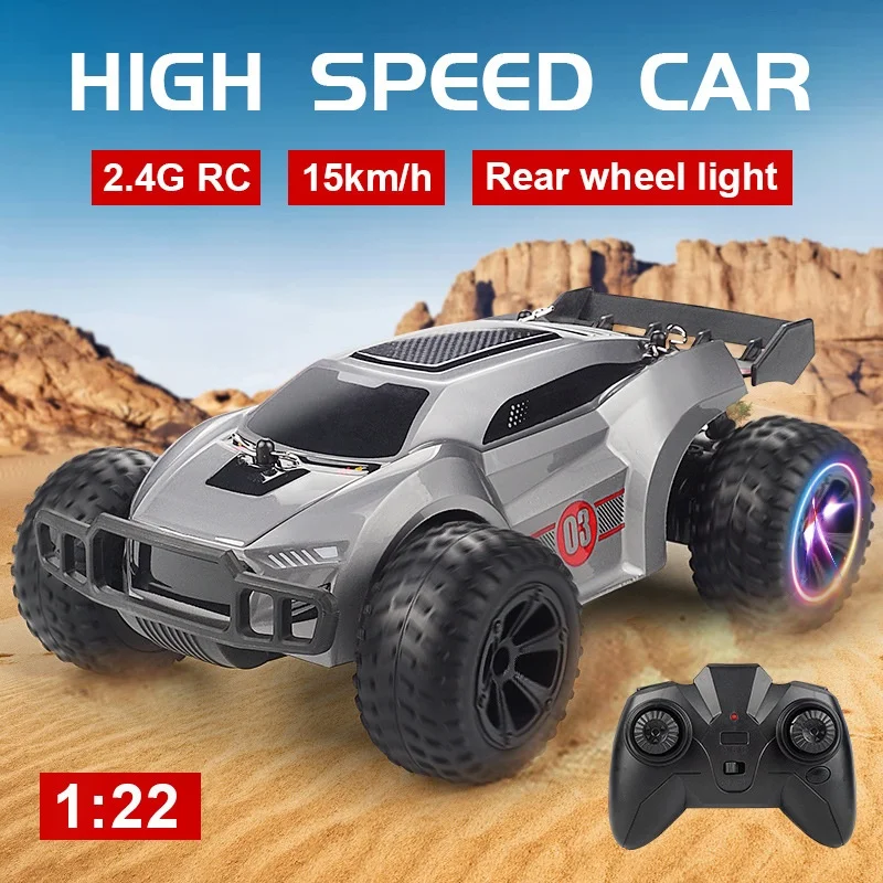 Remote Control Car - 20km/h High Speed RC Cars Off Road 2.4G Remote control stunt Car Children Toys Christmas present 2