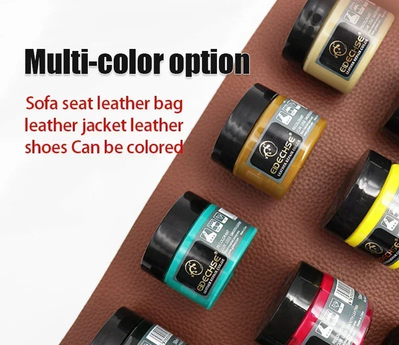 50ML Shoes Leather Repair Cream Filler Compound for Leather Restoration Cracks Burns Holes