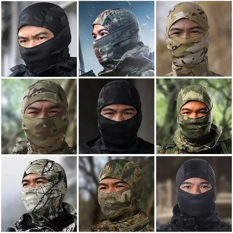 Unisex Multicam Tactical Balaclava Full Face Mask Shield Cycling Hunting Hiking Dustproof face shield mask