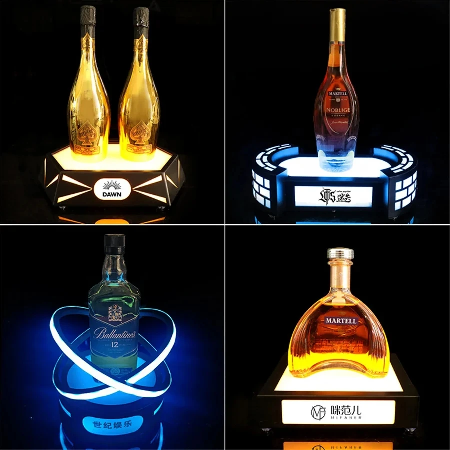 

Rechargeable Champagne Glorifier Luminous XO Wine Presenter Display Stand Ice Bucket Wine Bottle Holder For Nightclub Bar Event