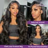 Lace Front 250 300 Density Brazilian 30 40 Inch 13x6 Body Wave Pre Plucked HD Lace Frontal Wig 13x4 Human Hair Glueless Wigs 3