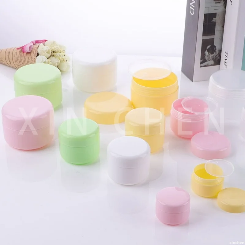 

10Pcs Empty Makeup Jar Refillable Sample Bottles Travel Face Cream Lotion Pot Cosmetic Container Packaging 10g 20g 30g 50g 100g