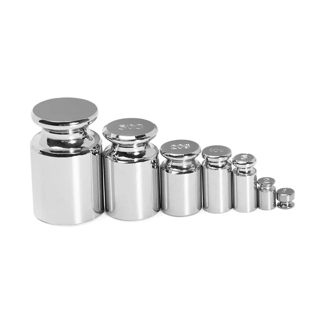 1/5pcs Accurate Calibration Set Chrome Plating Scale Weights Set 1g 2g