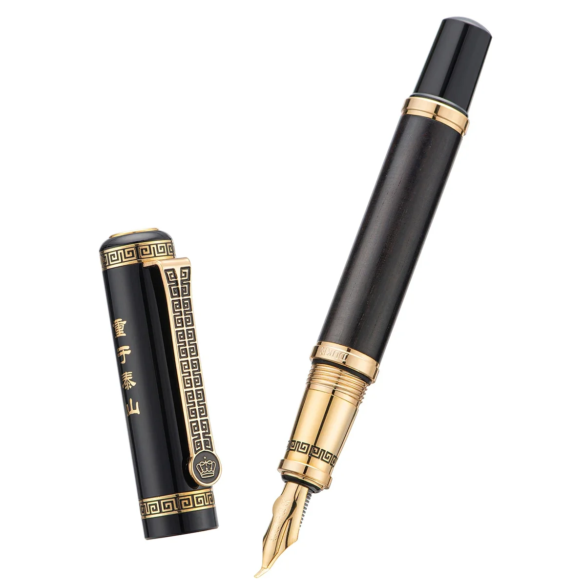 Duke 551クラシックナチュラルバンブーウッドメタル万年筆書道ペン先