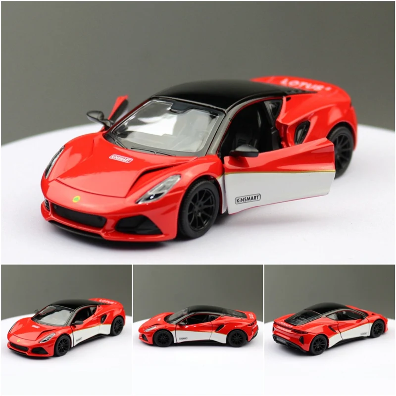 1:34 Lotus EMIRA Alloy Sports Car Model Diecasts Metal Super Racing Vehicles Car Model High Simulation Collection Childrens Gift 2