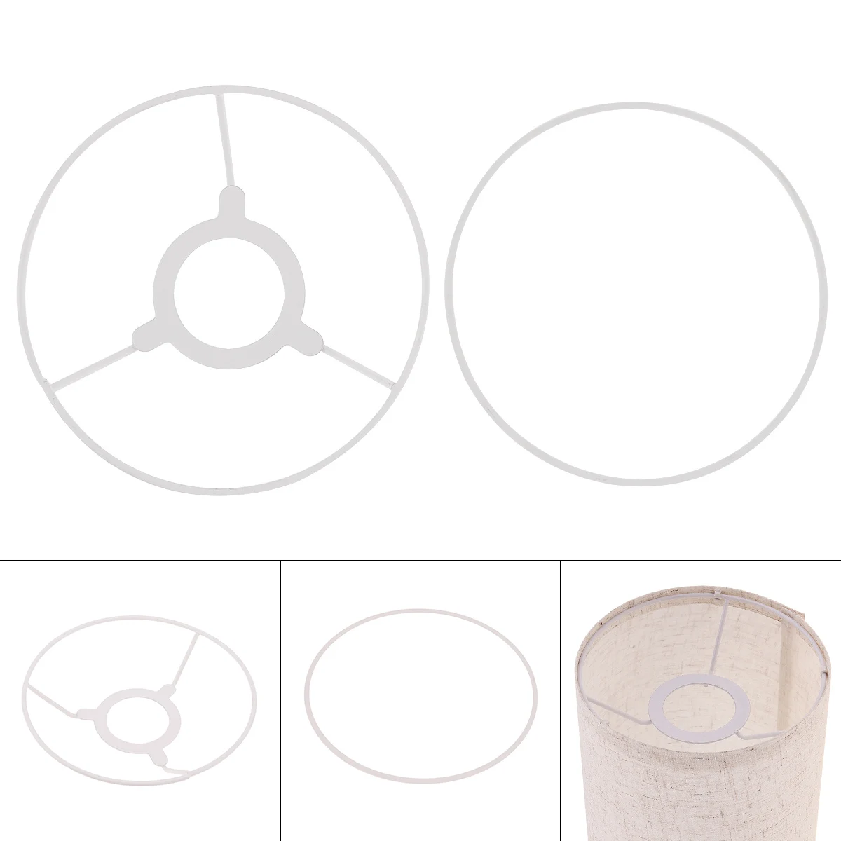 

E27 E14 Standard Lampshade 15-40cm Cylinder Vintage Lamp Frame Shade Accessories for DIY Table Lamp Pendant Ceiling Making Kit