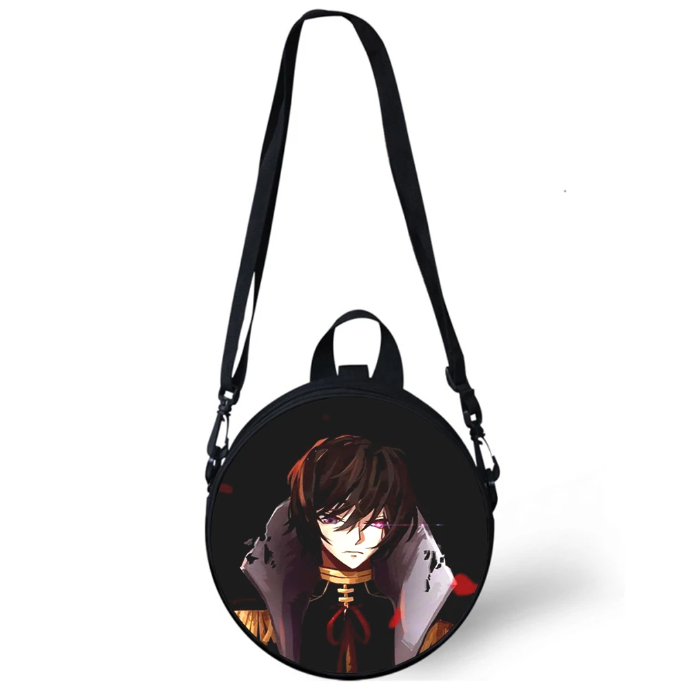 

CODE GEASS Lelouch of the Rebellion Child kindergarten Bag 3D Print Shoulder Bags School Women Mini Round Bagpacks Rugtas Bag