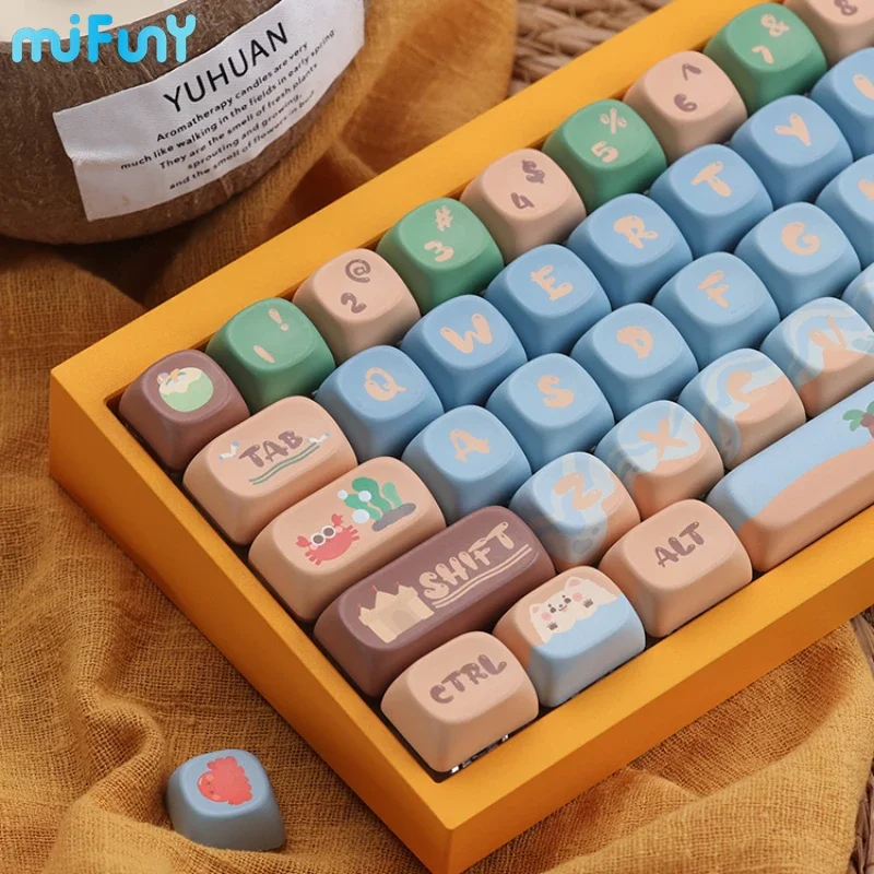 mifuny-beach-coconut-keycaps-meccanici-materiale-pbt-personalizzato-qualita-moa-profile-key-caps-136keys-cute-blue-ocean-keycap-gift