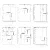 A5 7-Hole Binder Refill Sheets 10pk Clear PP Sleeves Special 3-Pocket Design Universal High Clarity Photo Postcard Protectors 6