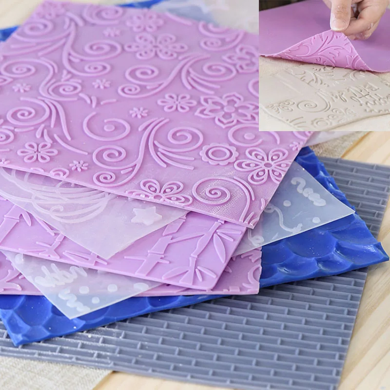 

The Chinese Clay Art Textured Decorative Panel Ceramic Tools Embossed Cushion Multiple Patterns Durable