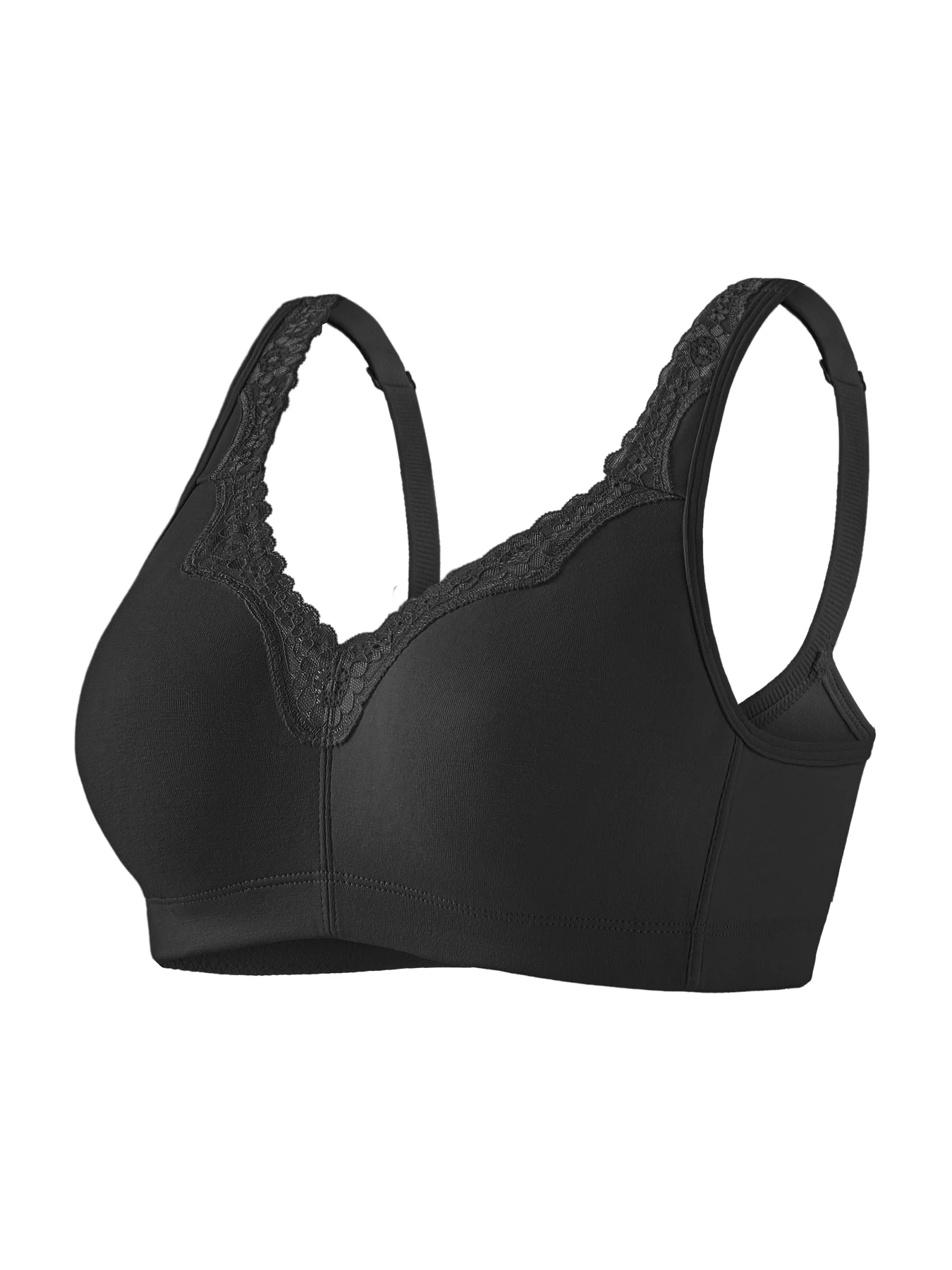 Soft Cotton Bras for Women Wirefree Comfortable Bras for Women No Underwire 6803 4
