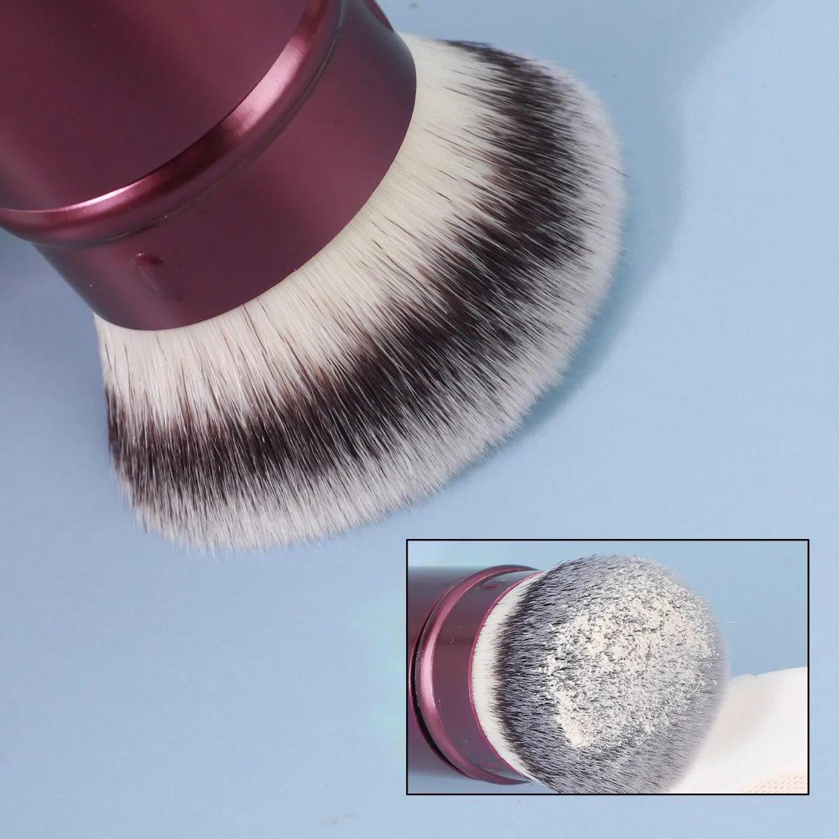 Retractable Kabuki Foundation Brush Travel Portable Multifunctional Makeup Brush For Liquid, Cream And Flawless Powder Cosmetics 4