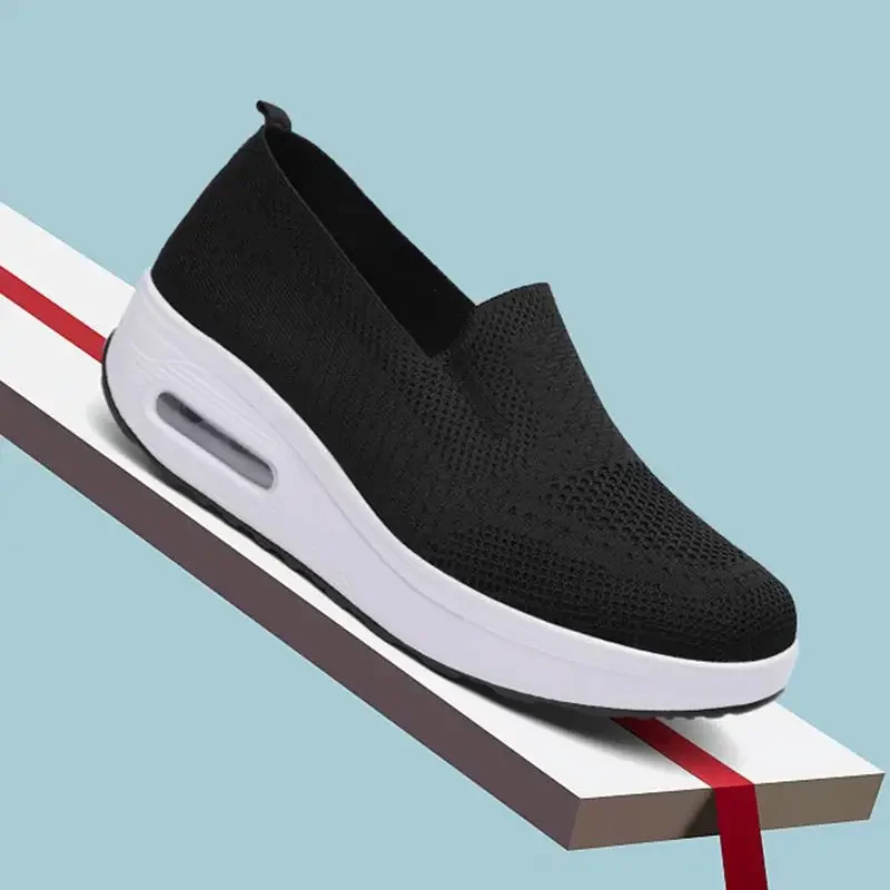 Women Shoes Women Shoes Comfort Increase Flats Shoes Women Fly Weave Breathable Casual Hollow Out Zapatos De Mujer