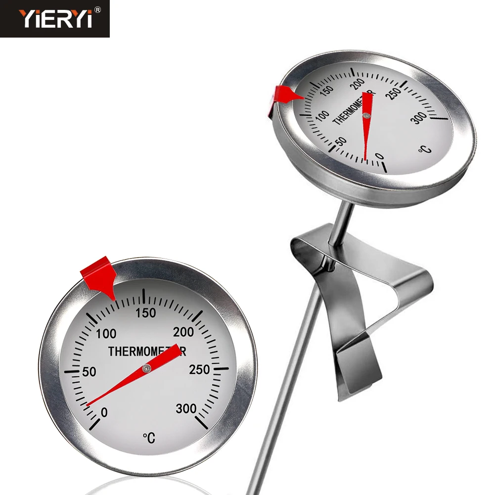 이에리이 0-300 ° C 프라이드 푸드 온도계 스테인리스 스틸 300MM 롱 프로..