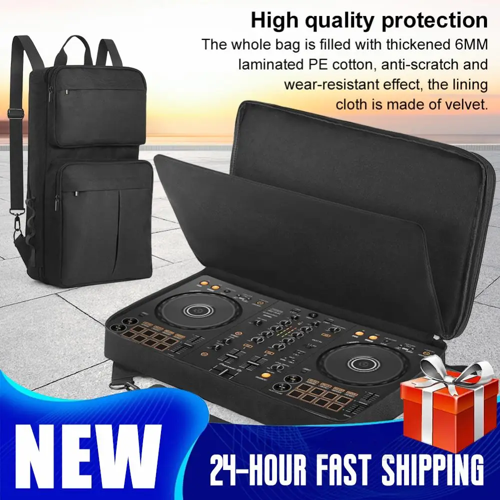 Zaino per borsa a tracolla per controller DJ per Pioneer DDJ-400/DDJ-FLX4 per custodia per mixer DJ Roland DJ-202 - immagine 2