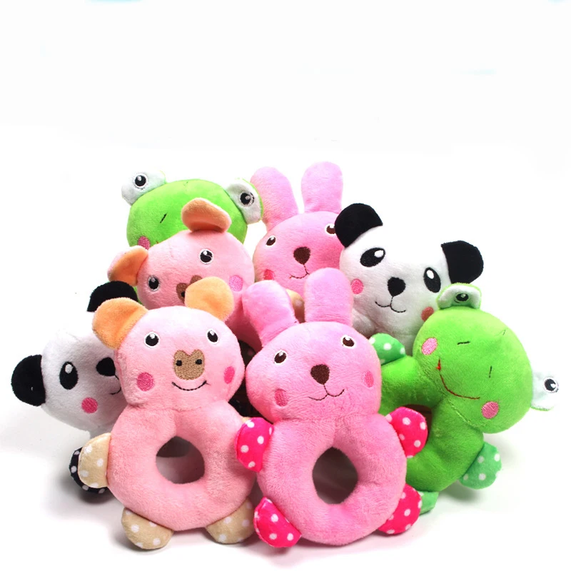 Pet Toys Supplies Puppy 4 Style Animal Circles Stuffed Toys Fleece