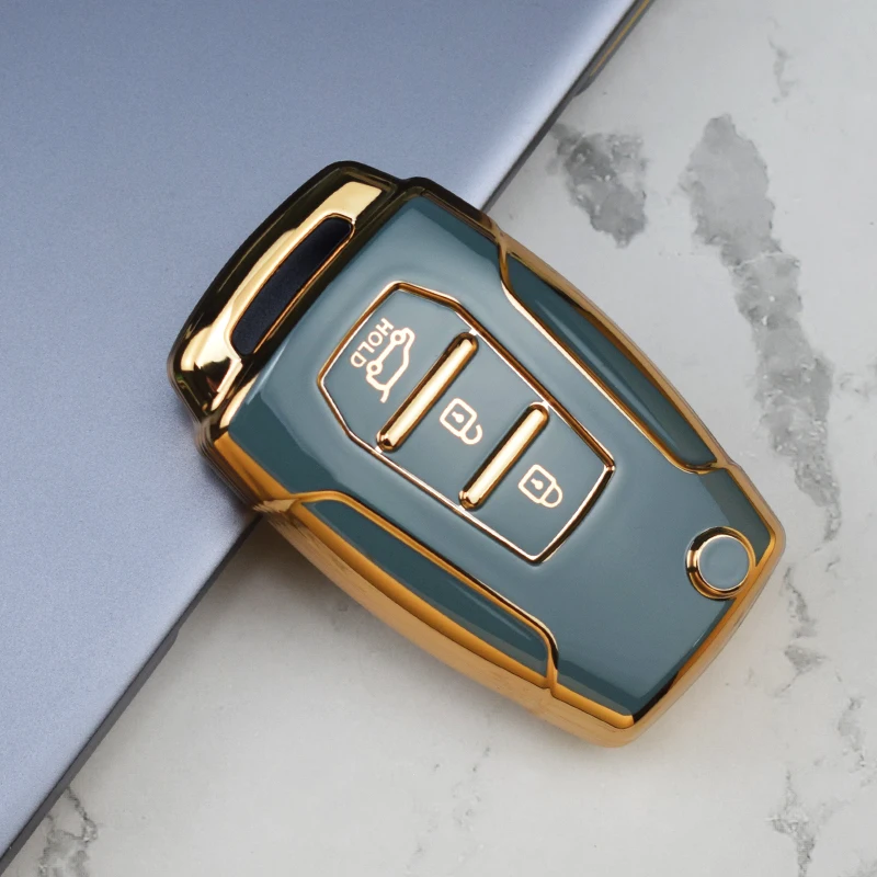 Tpu Car Remote Key Cover Shell Fob Case Protector Per Ssangyong Kyron 2 Sanka Korando 215/65 R16 225/60 R17 Accessori Portachiavi