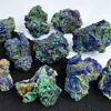 Natural Azurite Malachite Geode Quartz Crystal Geode Cluster Mineral Specimen Teaching Research Stone Collectible For Gift Decor 2