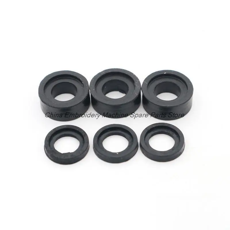 100PCS Anti-Vibration Pad Groove O-Ring 1.3cm 1.1cm 1.15cm Rubber Cushion Needle Rod Spring Mat Computer Embroidery Machine