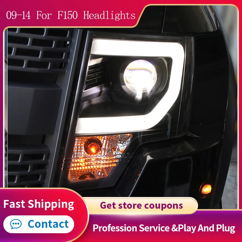 Car Lights for Ford Raptor F150 LED Headlight 2009 2014 F 150 Head Lamp
