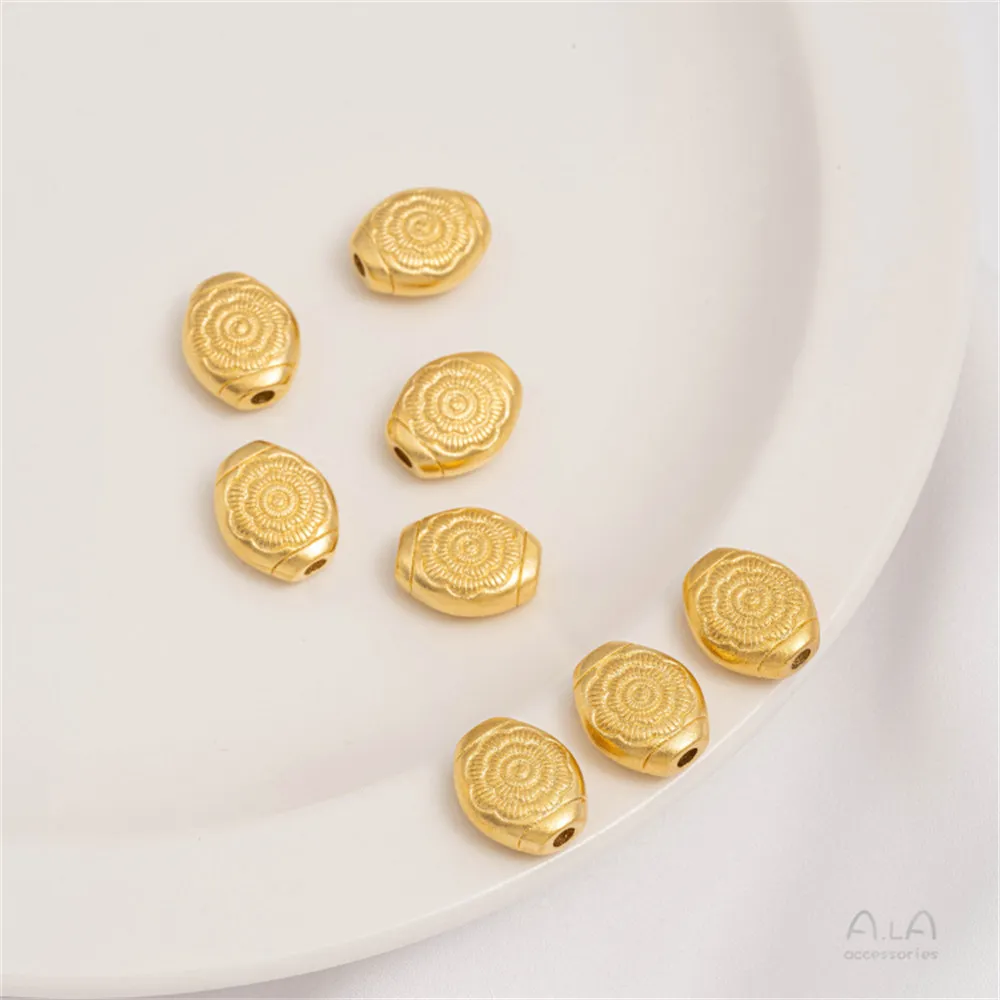 Рисунок 5 - Золотистый узор, круглые бусины,