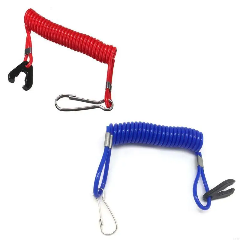 RXJE Boat Engine Emergency Stop Marine Safety Lanyard Cord Universal Engine Motor Lanyard Replacement Parts