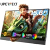 UPERFECT 15.6" IPS 1920X1080 FHD Eye Care Travel Screen USB C Gaming Monitor Dual Speaker External Display For Laptop MINI PC