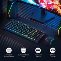 Redragon S141 Gaming Keyboard & Mouse Combo,K515 Wired RGB Membrane Keyboard and 10000 DPI Wired M616 Gaming Mouse Bundle - Image 5