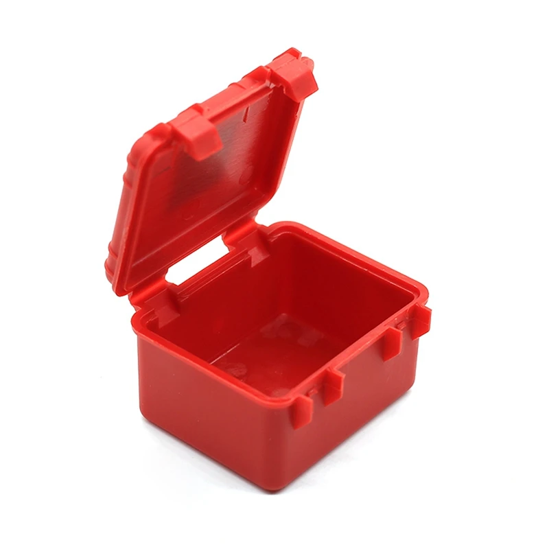 X18A-9Pcs Plastic RC Car Storage Box Tool For Traxxas Trx4 Axial Scx10 90046 D90 1/10 RC Crawler Accessories Orange