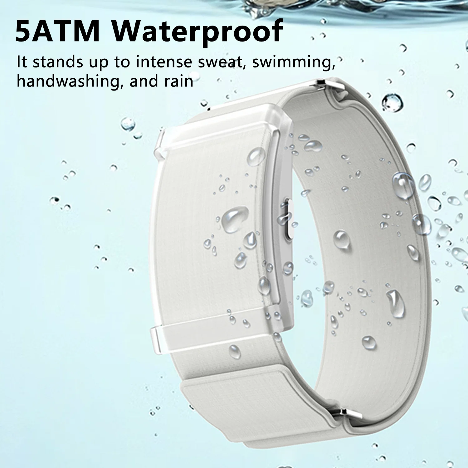 Neues Sport-Fitness-Armband 2026: Wasserdicht bis 5 ATM, Smartband mit Herzfrequenz- und Blutsauerstoffmessung (ohne Display)_voghion.com