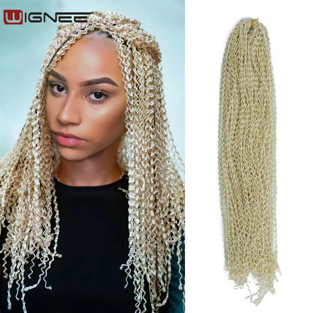 Estensioni Dei Capelli Sintetici Trecce Zizi Ricci Treccia All'Uncinetto Capelli Ricci Capelli Intrecciati Rosa Viola Fasci Di Capelli Ricci Da 30 Pol