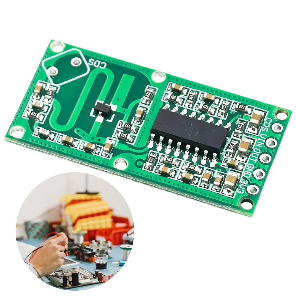 RCWL-0516 Human Body Induction Intelligent Module 5-8M Distance Micro Wave Radar Sensor Switch Board 100mA Electronic Components