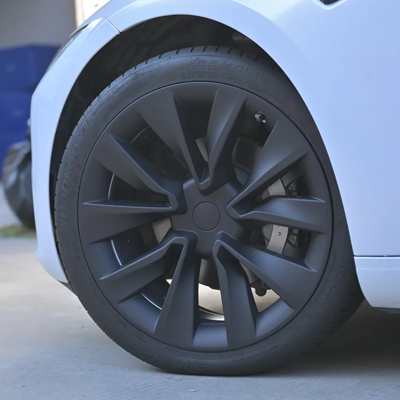 Wheel Hub Cover 4PCS For Tesla Model 3 Highland 19 Inch Performance Wheel Parts Full Rim