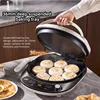 220V Electric Skillet with Dual Heating Surfaces and Removable Non-stick Plate for Pancake Griddle Home Use 34cm Large Caliber 5