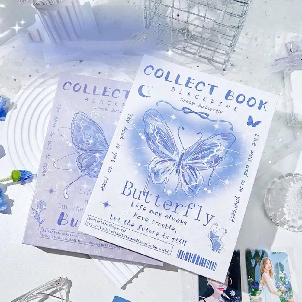 Album Shell A5 Photocard Binder Collect Book Butterfly Book Jacket A5 Idol Photo Card Holder 6-hole Ins Idol Photo Album