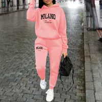 Autumn Winter Women's Sets 2pcs Hoodies Pants Suit Sports Outfits 2025 MILANO Letter Print Aesthetic Clothes Ladies Tracksuit - Image 6