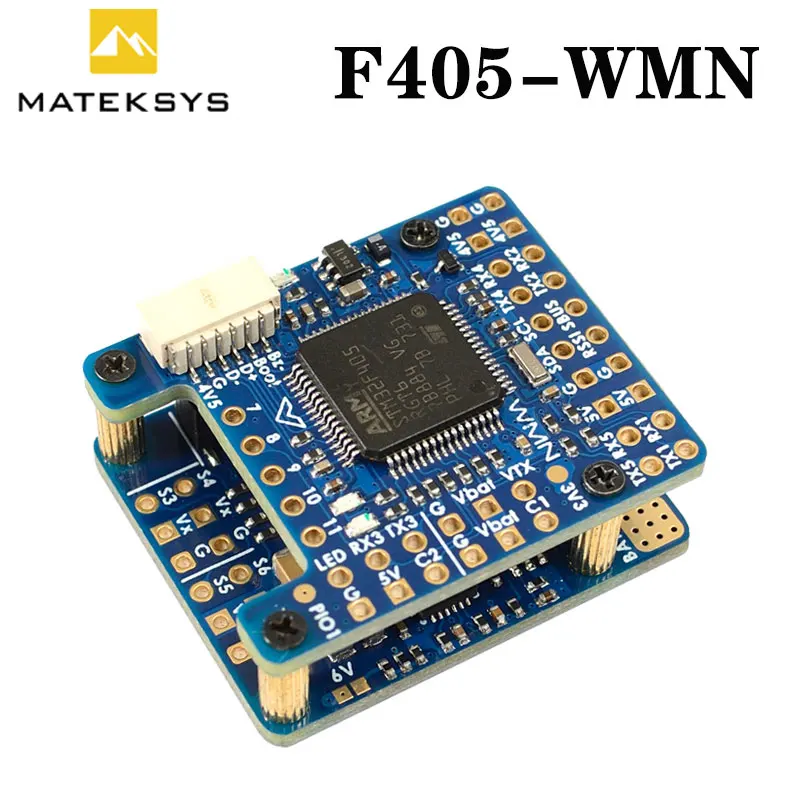 

MATEK F405-WMN F405 Flight Controller STM32F405RGT6 W/ Baro OSD Blackbox 132A Current Sense 2-6S Lipo For FPV Fixed Wing Drone