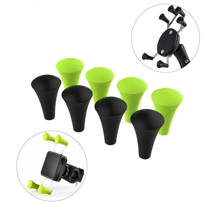 Universal Bicycle Cell Phone Holder Motorcycle Accessories for Bike Silicone Cap Smartphone Motorcycle Clamp Mount Holder