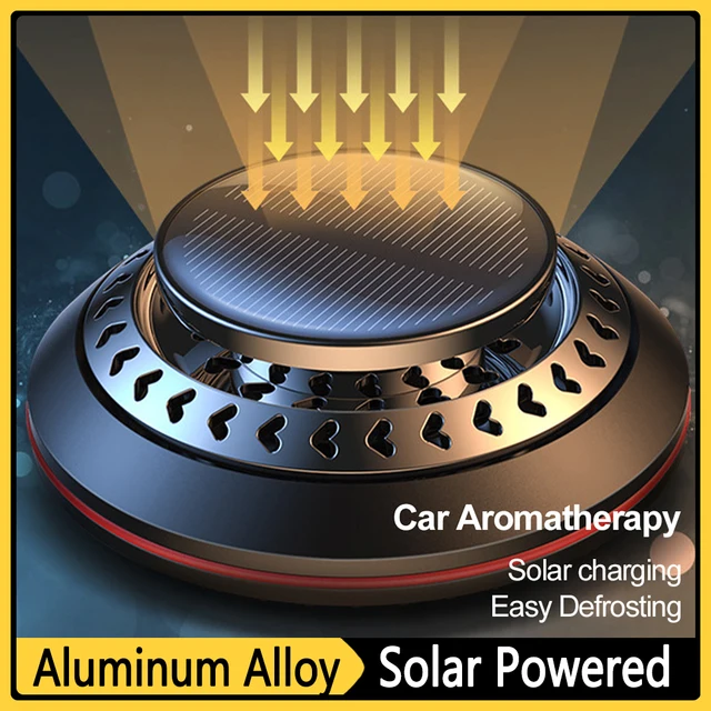 Solar Car Aromatherapy Essential Oil Levitation Automatic Rotation Fragrance Ornament Air Freshener Car Interior Decorations 1