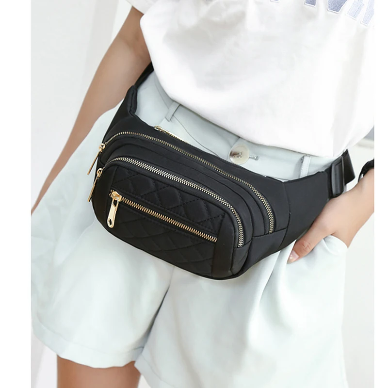 

Women's Waist Bag Nylon Cloth Waterproof Belt Bags Designer Crossbody Chest Bag Female Fashion Fanny Pack Purse